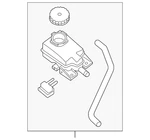 Genuine Nissan Reservoir 46090-5AA0B. Fixed Price $85.11.