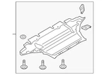 Genuine Audi Radiator Support Splash Shield 8K1-863-821-B. Fixed Price $447.63.