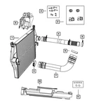 Genuine Mopar Charge Air Cooler 55056902AE. Fixed Price $1004.61.