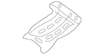 Genuine Nissan Radiator Support Splash Shield 50842-7S000. Fixed Price $35.15.