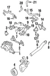 Genuine Mitsubishi Inlet Pipe Bolt MF140021. Fixed Price $7.27.