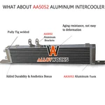 Aluminum Heat Exchanger Intercooler For 2003-08 Mercedes Benz E55 SL55 CLS55.AMG. Fixed Price $199.00.