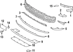 Genuine Land-rover Radiator Support Air Deflector LR153909. Fixed Price $60.24.