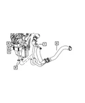 Genuine Mopar Radiator Outlet Hose And Clamp 55038146AA. Fixed Price $66.15.