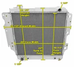Champion Racing 3 Row Aluminum Radiator For 1987 - 06 Jeep Wrangler 4/6CYL. Fixed Price $295.97.
