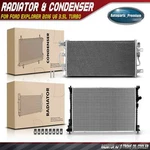 Radiator & Ac Condenser Cooling Kit Ford Explorer 2016-2018 V6 3.5L Turbo. Fixed Price $272.99.