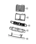 Genuine Mopar Active Shutter Grille 68567923AD. Fixed Price $122.21.