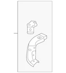 Genuine Mitsubishi Side Support 5256C260. Fixed Price $68.44.