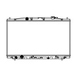 RAD2990 New Replacement Radiator Fits 2008-2012 Honda Accord Coupe. Fixed Price $124.00.