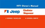 1971 Jeep Gladiator & Wagoneer Owner's Manual. Fixed Price $38.00.
