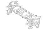 Genuine Mercedes-benz Radiator Support Tie Bar 167-620-99-00. Fixed Price $652.54.