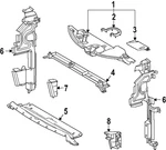Genuine Toyota Radiator Support Air Deflector Bracket 16691-F0020. Fixed Price $26.33.