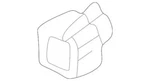 Genuine Volkswagen 1999-2006 Golf Switch Housing 1J0-973-203. Fixed Price $19.00.