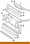 Gm Oem 95-05 Cavalier Radiator Support-upper Tie Bar 22641589. Fixed Price $63.65.