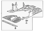 Genuine Honda Radiator Support Splash Shield 74110-T60-A00. Fixed Price $308.84.