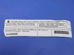 Genuine Mopar Veci Label 52014664AA. Fixed Price $14.48.