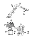 Genuine Mopar Oil Cooler Tube 5047388AD. Fixed Price $93.10.