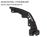 Brand New Oem 09-11 Honda Civic Rh Front Spoiler Bumper P/n 71116-SVA-A50. Fixed Price $85.00.
