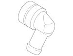Genuine Mazda Automatic Transmission Oil Cooler Coolant Line Fitting PE13-15-296. Fixed Price $9.87.