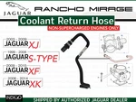 Jaguar Oem 07-09 Xk 09-15 Xf 04-09 XJ8 S-type 4.2 Coolant Return Hose AJ811763. Fixed Price $37.08.
