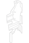 Genuine Acura Guide Front Air 74104-TJB-A01. Fixed Price $28.34.