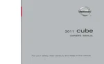 2011 Nissan Cube Owners Manual User Guide Reference Operator Book Fuses Fluids. Fixed Price $57.00.