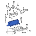 Ford Mustang Mach-e 21-25 Front Lower Radiator Support Air Deflector. Fixed Price $164.39.