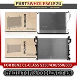 Radiator & Ac Condenser Cooling Kit For Mercedes-benz CL500 CL55 Amg S430 S350. Fixed Price $279.99.