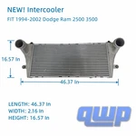 Turbo Charge Air Intercooler For 1994-2002 Dodge Ram 2500 3500 52028724AB. Fixed Price $299.00.