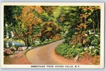 1940 Cooks Falls New York Ny Vintage Postcard Greetings Lake Road Trees Unposted. Fixed Price $29.95.