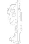 Genuine Audi Air Baffle 4M0-121-284-DK. Fixed Price $43.75.