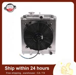 2ROWS Aluminum Radiator+shroud+fan For 1992-2000 Honda Civic Dx Ex Lx Del Sol Mt. Fixed Price $86.99.