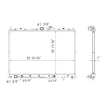 New Radiator Aluminum Core With Plastic Tank For Use Tow Package MR571068. Fixed Price $184.83.