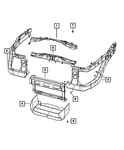 Genuine Mopar Radiator Cross-member Lower 55359650AA. Fixed Price $195.70.