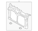 Genuine Mazda Radiator Support Panel GEG1-53-110A. Fixed Price $298.31.