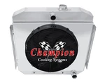 Al 4 Row RADIATOR,16" Fan,shroud For 1955 1956 Chevrolet Bel Air Cyl Mount. Fixed Price $509.72.