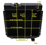 Aar Champion 3 Row Black Finish Radiator For 1962 - 1965 Mercury Comet V8 Engine. Fixed Price $312.71.