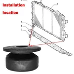 Lower Radiator Mount Rubber Bushing For Honda Civic Fit Cr-v Acura 74172-SS0-000. Fixed Price $6.87.