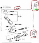 Toyota Genuine JZX100 Clutch Master Cylinder Set 1JZ-GTE Mt Replacement Swap Jdm. Fixed Price $128.31.