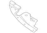 Genuine Nissan Radiator Support Air Deflector 62580-1AA0A. Fixed Price $78.56.
