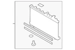 Genuine Subaru Radiator Assembly 45119SC000. Fixed Price $256.13.