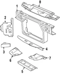 Genuine Ford Radiator Support Access Cover YW7Z-8C291-BA. Fixed Price $201.15.