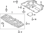 Genuine Mazda Radiator Support Splash Shield VA41-56-111. Fixed Price $22.04.