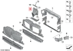 Genuine Bmw X3 X4 G01 G02 Air Duct Displaced Radiator Right 51748081040. Fixed Price $50.00.