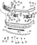 Genuine Mopar Front Bumper 68206067AA. Fixed Price $1030.70.