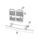 Genuine Mopar Active Shutter Grille 68425775AD. Fixed Price $261.00.