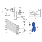 For Hyundai Elantra 17-18 29134F2100 Front Right Radiator Support Baffle. Fixed Price $48.29.