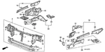 Genuine Honda Panel Set Front Bulkhead 04601-SE0-A02ZZ. Fixed Price $21.68.