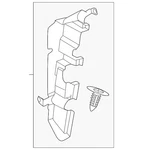 Genuine Ford Radiator Support Air Deflector PC3Z-8311-B. Fixed Price $18.97.