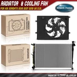 Radiator & Cooling Fan With Shroud Kit For Kia Sorento 2016 2017 2018. Fixed Price $216.47.